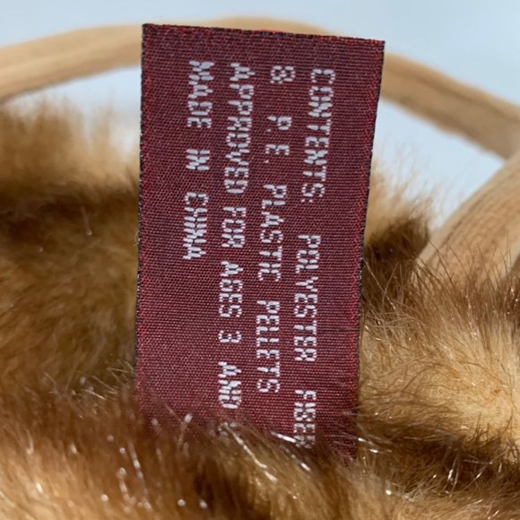 Bearington Moose Tracks Fur Purse Realistic Handbag Plush Toy Teddy Animal - Picture 9 of 12